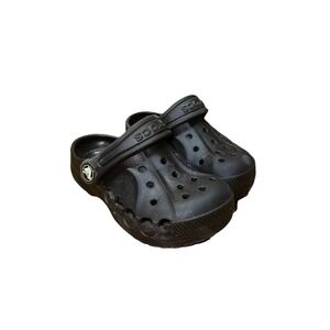 Crocs Baya Clog Slip-On Shoes Black Unisex Boys Girls Baby Toddler 8C‎ EUC